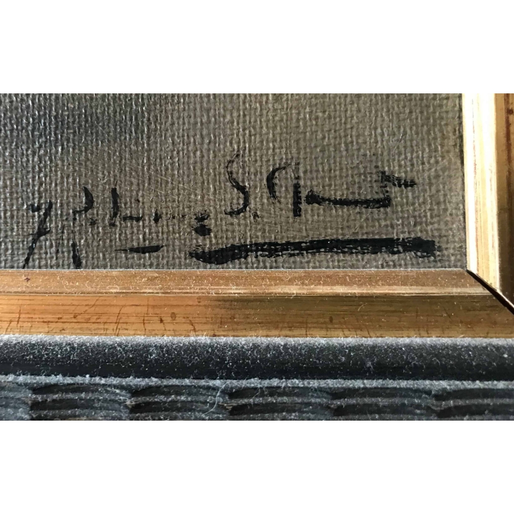 Peinture sur toile, de Rodrigo San Clémente, « Les gitanes ». Réf: 359. | Biron Peinture sur toile, de Rodrigo San Clémente, "Les gitanes". Réf: 359.