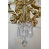 Spectaculaire Paire De Lustres, 1930-1940 En Bronze Doré Et Importantes Pampilles En Cristal | Biron Spectaculaire Paire De Lustres, 1930-1940 En Bronze Doré Et Importantes Pampilles En Cristal