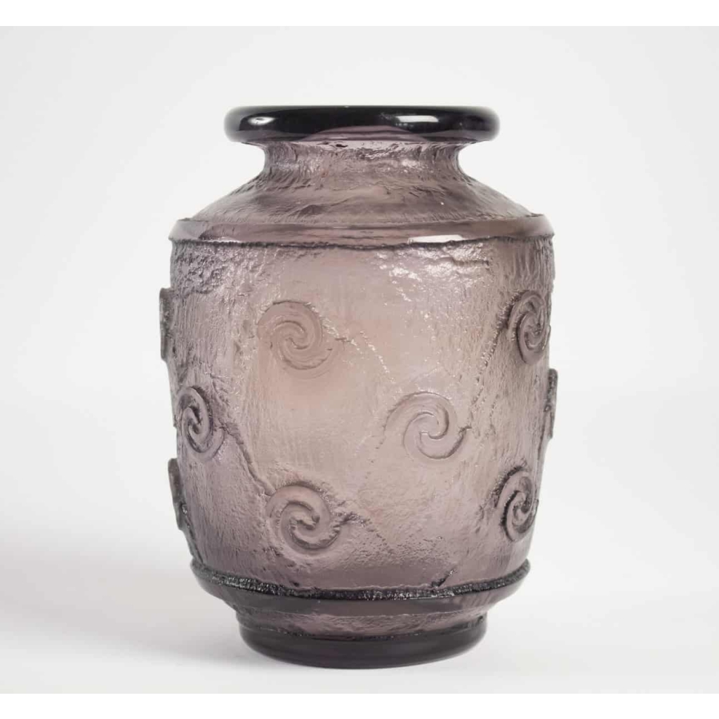 Daum Vase Art Déco Améthyste | Biron ||||
