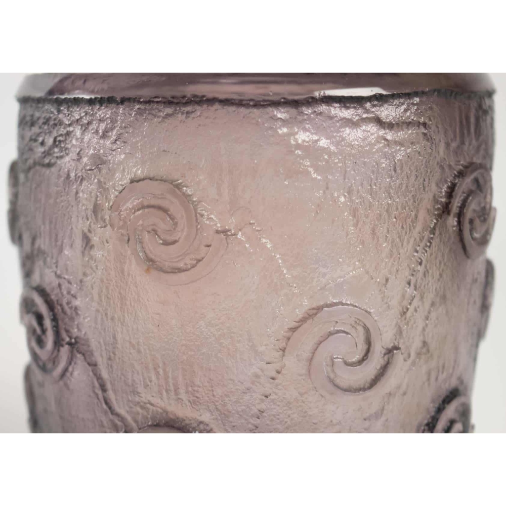 Daum Vase Art Déco Améthyste | Biron Daum Vase Art Déco Améthyste