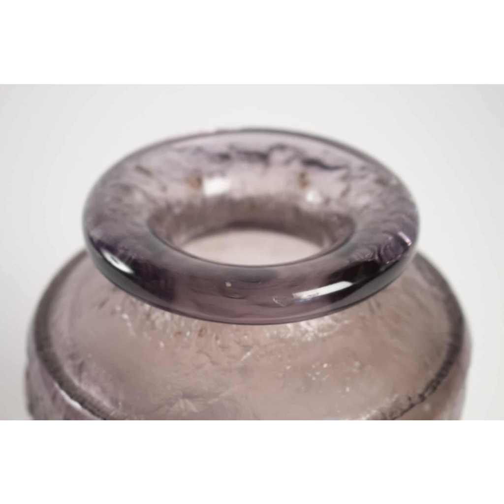Daum Vase Art Déco Améthyste | Biron Daum Vase Art Déco Améthyste
