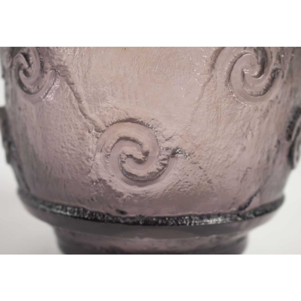 Daum Vase Art Déco Améthyste | Biron Daum Vase Art Déco Améthyste