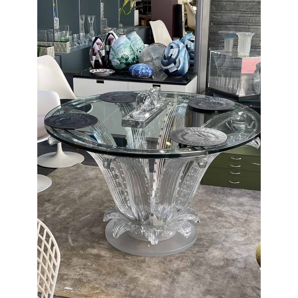 Cristal Lalique Table « CACTUS » | Biron Cristal Lalique Table "CACTUS"