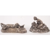 Bronze érotique russe en argent massif, signé. Réf: 156. | Biron ||||||||