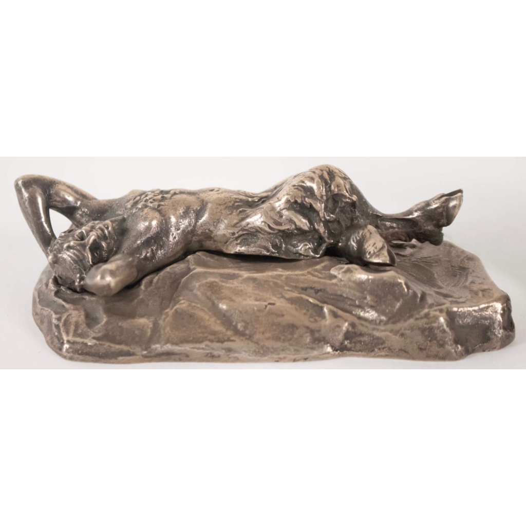 Bronze érotique russe en argent massif, signé. Réf: 156. | Biron Bronze érotique russe en argent massif, signé. Réf: 156.