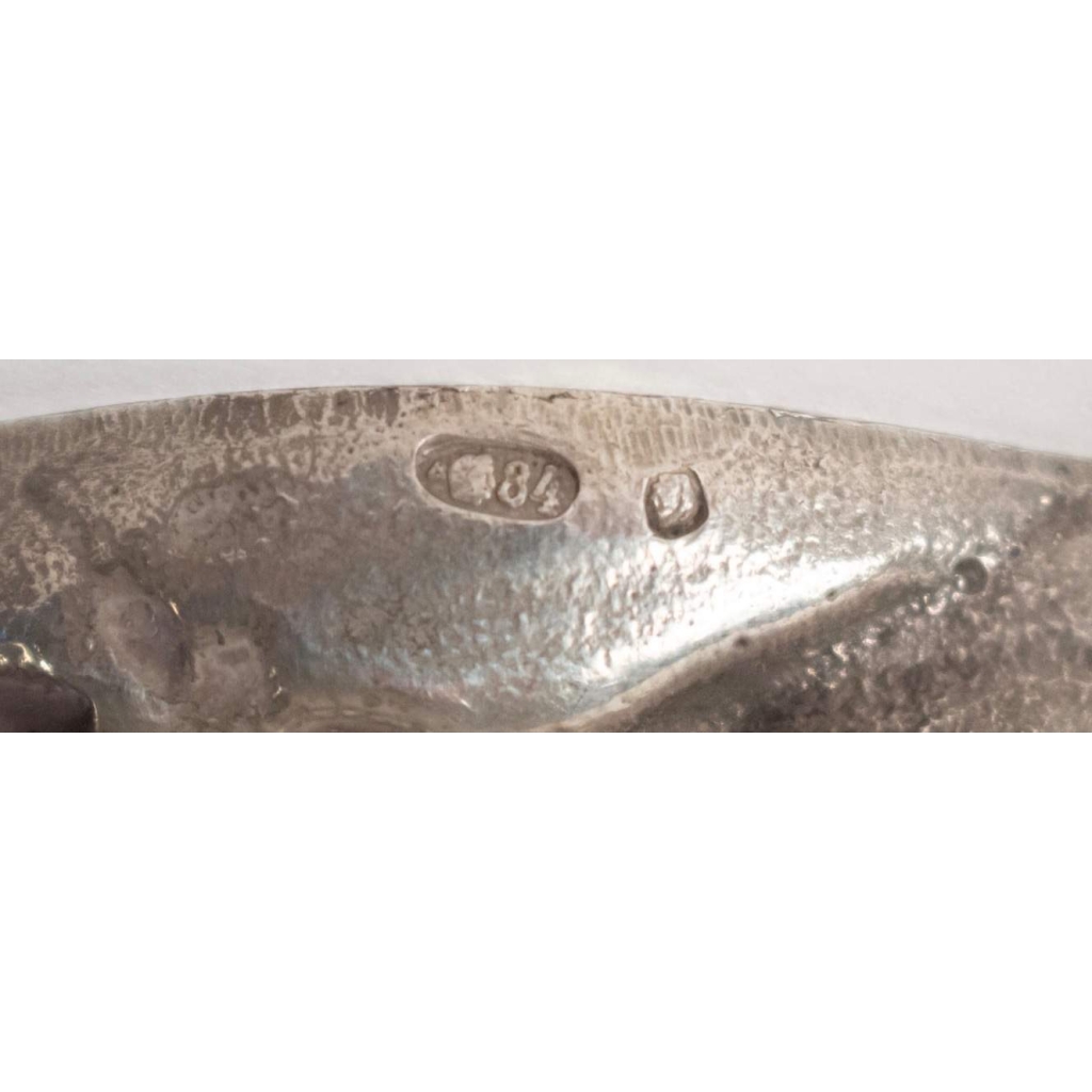 Bronze érotique russe en argent massif, signé. Réf: 156. | Biron Bronze érotique russe en argent massif, signé. Réf: 156.