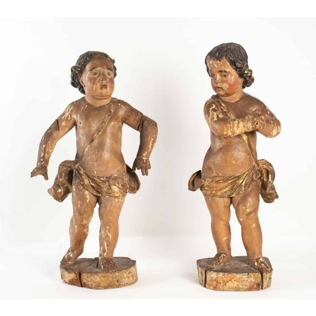 Paire d’anges XVIIIe siècle | Biron ||||||||