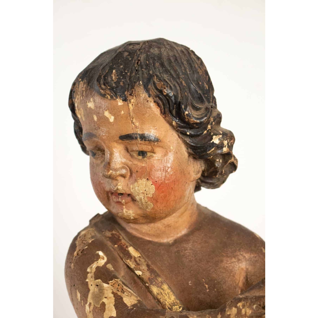 Paire d’anges XVIIIe siècle | Biron Paire d'anges XVIIIe siècle
