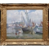 BARNOIN Henri tableau 20è siècle Bretagne port de Concarneau huile toile signée Certificat d’authenticité | Biron ||||||||