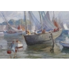 BARNOIN Henri tableau 20è siècle Bretagne port de Concarneau huile toile signée Certificat d’authenticité | Biron BARNOIN Henri tableau 20è siècle Bretagne port de Concarneau huile toile signée