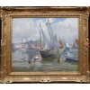 BARNOIN Henri tableau 20è siècle Bretagne port de Concarneau huile toile signée Certificat d’authenticité | Biron BARNOIN Henri tableau 20è siècle Bretagne port de Concarneau huile toile signée