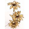 Maison Jansen, Lampe fleur en laiton doré, années 1970 | Biron Maison Jansen, Lampe fleur en laiton doré, années 1970
