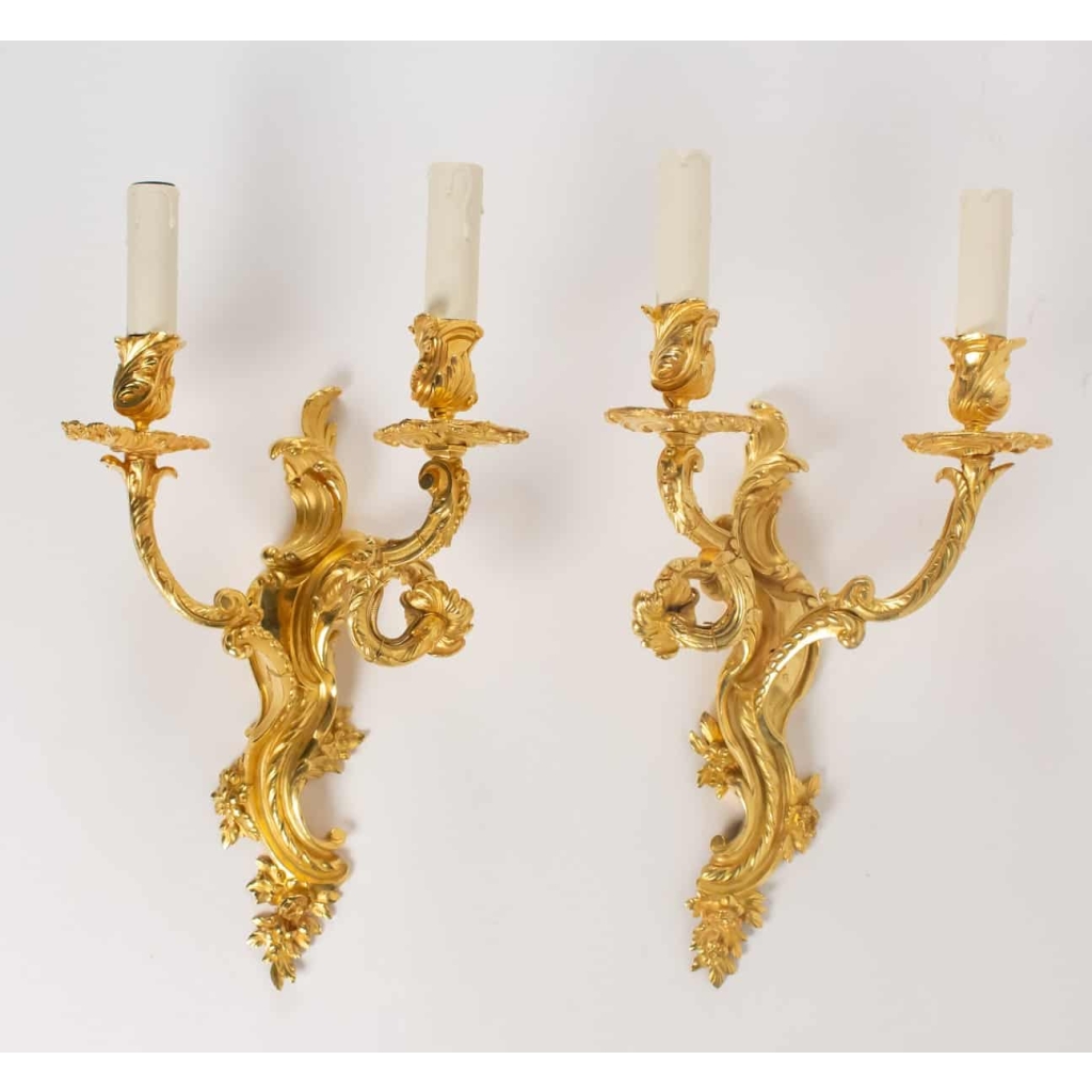 Paire d’appliques de style Louis XV. | Biron |||||||
