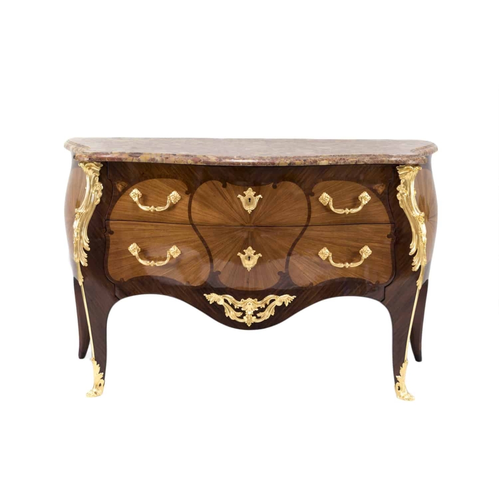 Henry Dasson, Commode marquetée de style Louis XV, avant 1894 | Biron ||||||||||||