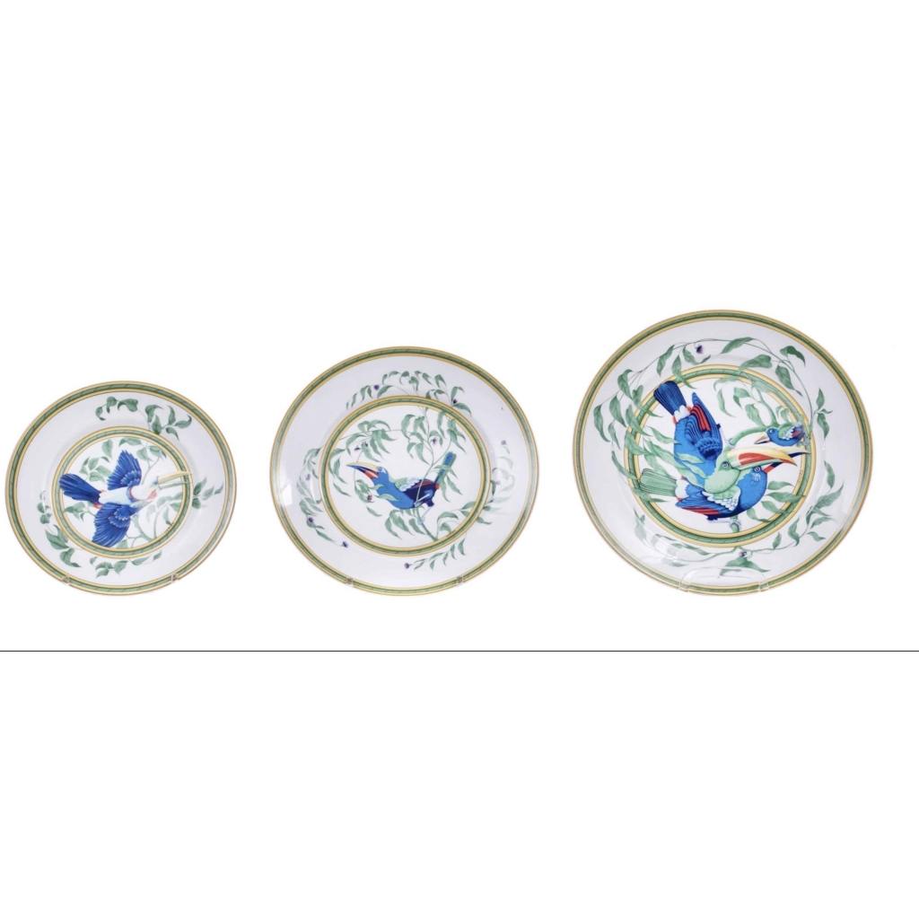 HERMES Paris Service « TOUCAN » 45 pièces | Biron HERMES Paris Service "TOUCAN" 45 pièces