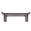 Grande console chinoise en bambou laqué rouge, fin XIXe siècle | Biron ||||||||||
