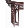 Grande console chinoise en bambou laqué rouge, fin XIXe siècle | Biron Grande console chinoise en bambou laqué rouge, fin XIXe siècle