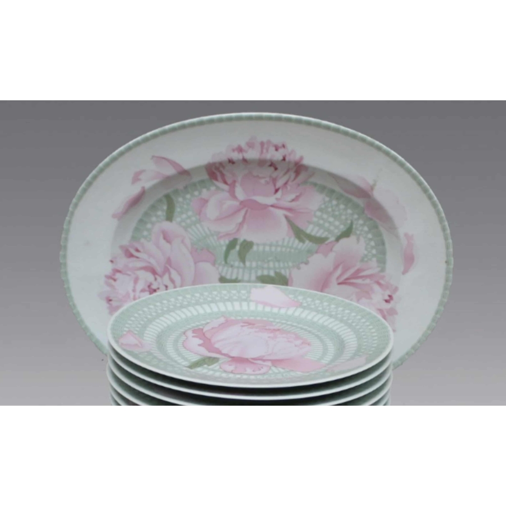 HERMES Paris – Service « PIVOINE » 38 pièces -1984 | Biron HERMES Paris - Service "PIVOINE" 38 pièces -1984