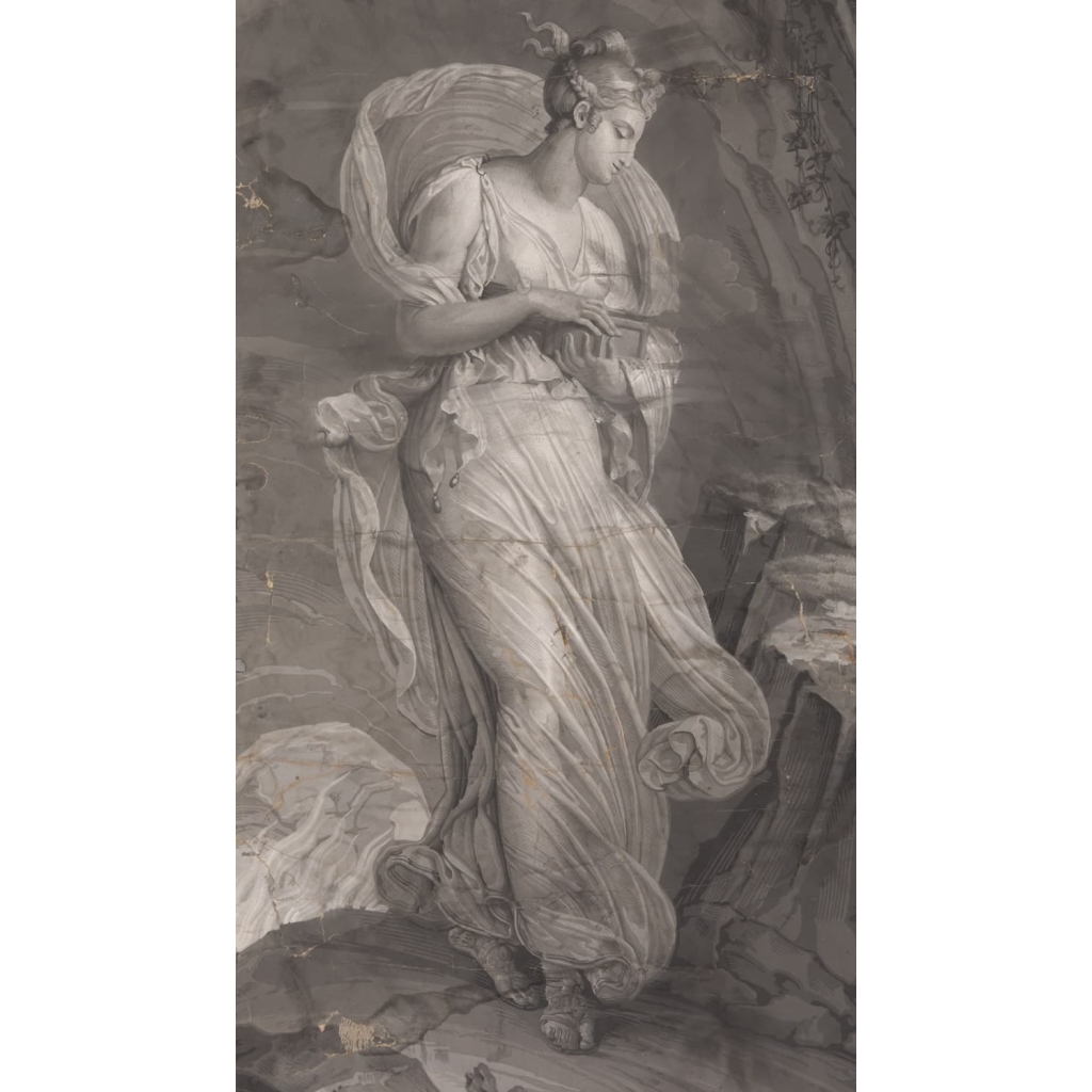 Manufacture Dufour, Paire de grisailles « Psyché et Cupidon », vers 1815 | Biron Manufacture Dufour, Paire de grisailles « Psyché et Cupidon », vers 1815