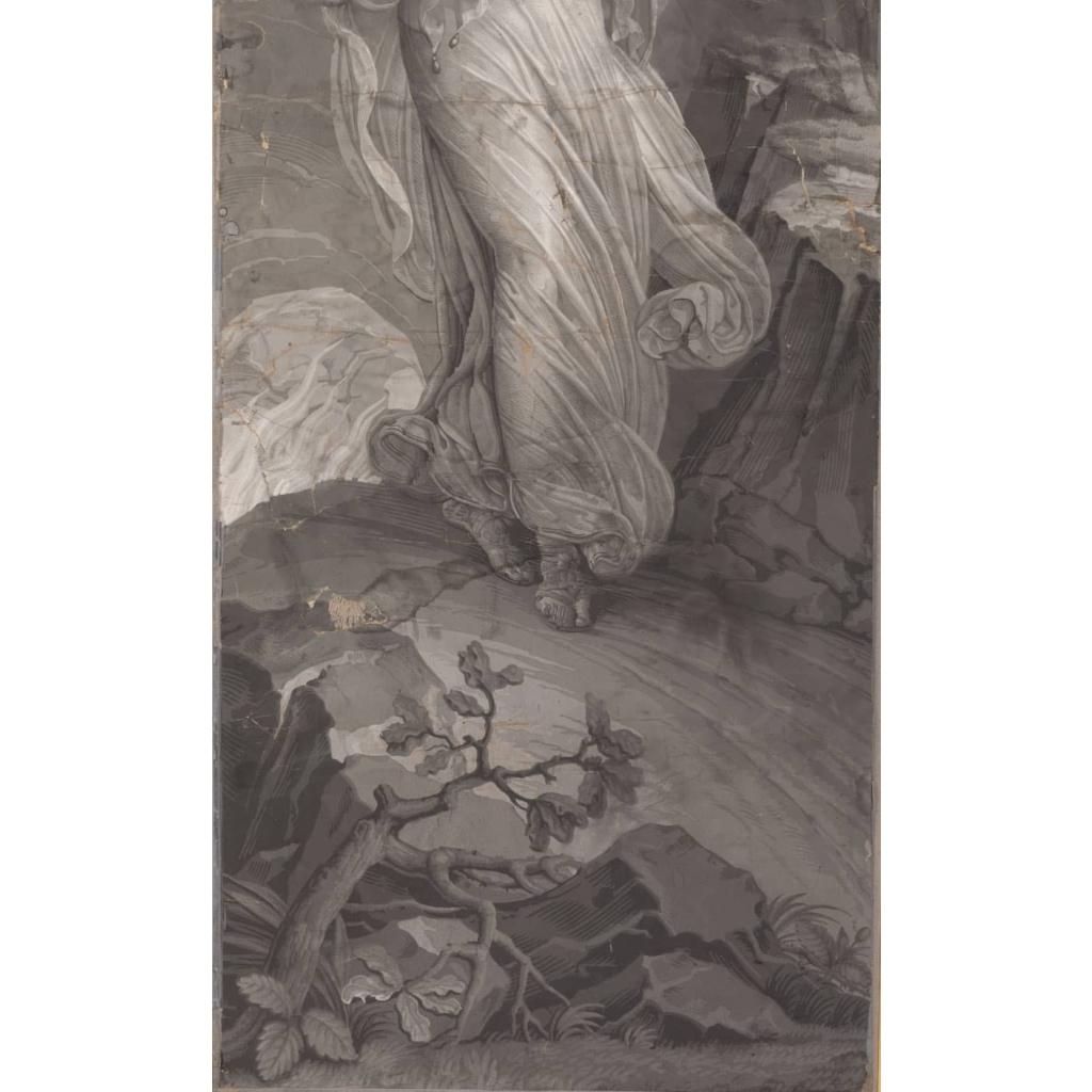 Manufacture Dufour, Paire de grisailles « Psyché et Cupidon », vers 1815 | Biron Manufacture Dufour, Paire de grisailles « Psyché et Cupidon », vers 1815