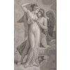Manufacture Dufour, Paire de grisailles « Psyché et Cupidon », vers 1815 | Biron Manufacture Dufour, Paire de grisailles « Psyché et Cupidon », vers 1815