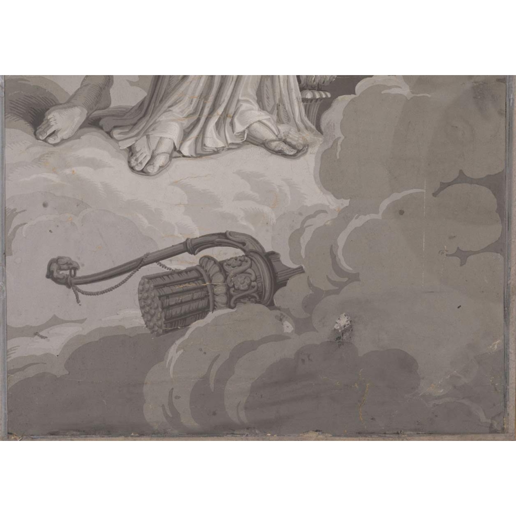 Manufacture Dufour, Paire de grisailles « Psyché et Cupidon », vers 1815 | Biron Manufacture Dufour, Paire de grisailles « Psyché et Cupidon », vers 1815