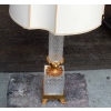 1970 Lampe cristal et bronze