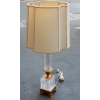1970 Lampe cristal et bronze