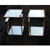 1950/70′ Paire d’Etagères en Laiton à 3 Niveaux Maison Bagués Plateaux Miroirs 32 X 32 cm | Biron 1950/70' Paire d'Etagères en Laiton à 3 Niveaux Maison Bagués Plateaux Miroirs 32 X 32 cm
