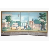 Paravent Directoire figurant un jardin d’inspiration néoclassique, fin XVIIIème siècle | Biron Paravent Directoire figurant un jardin d’inspiration néoclassique, fin XVIIIème siècle
