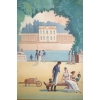 Paravent Directoire figurant un jardin d’inspiration néoclassique, fin XVIIIème siècle | Biron Paravent Directoire figurant un jardin d’inspiration néoclassique, fin XVIIIème siècle
