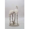 Flamants roses de Meissen en porcelaine - XXème siècle