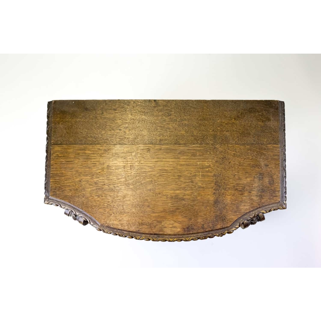Console sellette en chêne, XVIIIe et XIXe siècles | Biron Console sellette en chêne, XVIIIe et XIXe siècles