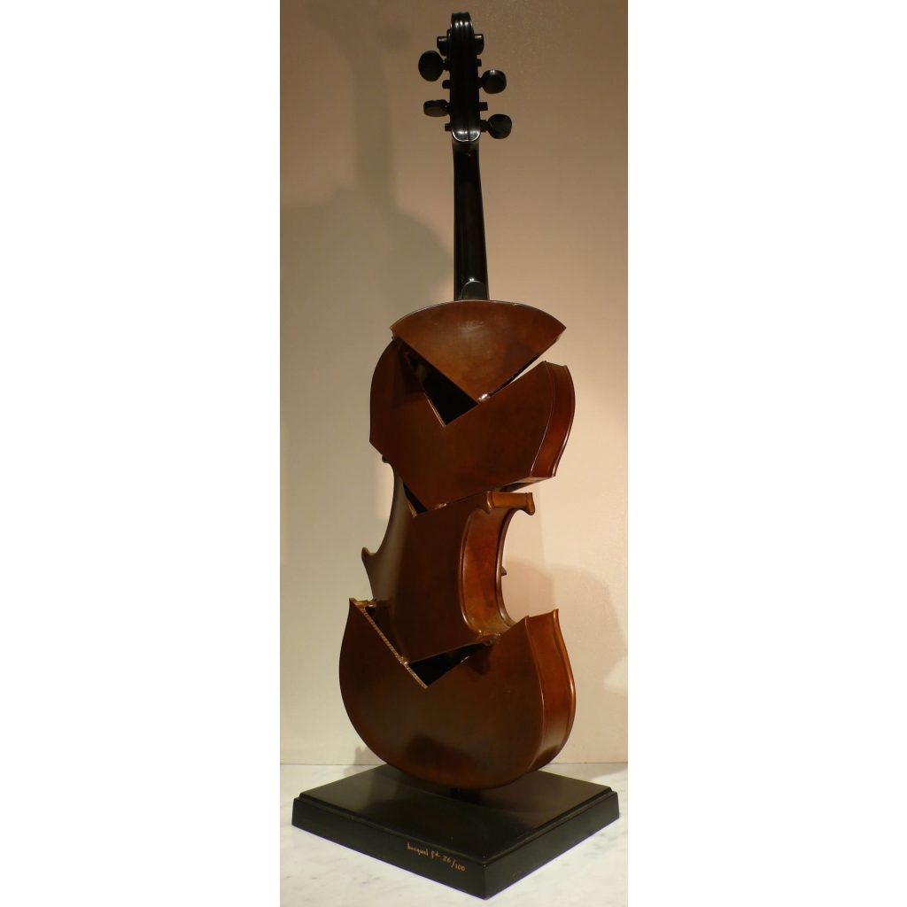 ARMAN Sculpture en bronze 20ème siècle signée Violon coupé II Hommage à Picasso Art moderne Certificat d’authenticité | Biron ARMAN Sculpture en bronze 20ème siècle signée Violon coupé II Hommage à Picasso Art moderne
