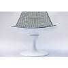 Paire de fauteuils pivotant en fibre de verre laquée blanc, années 1970