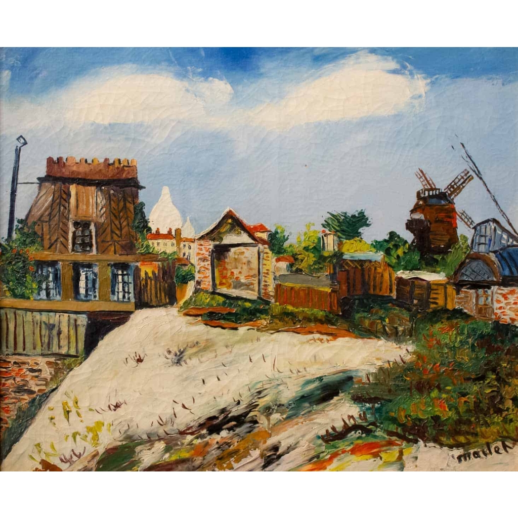 Le Moulin de la Galette, Montmartre par Elisée Maclet 1881-1962