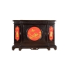 Grand meuble d’appui chinoisant en bois laqué noir, rouge et or, vers 1880 | Biron |||||||||