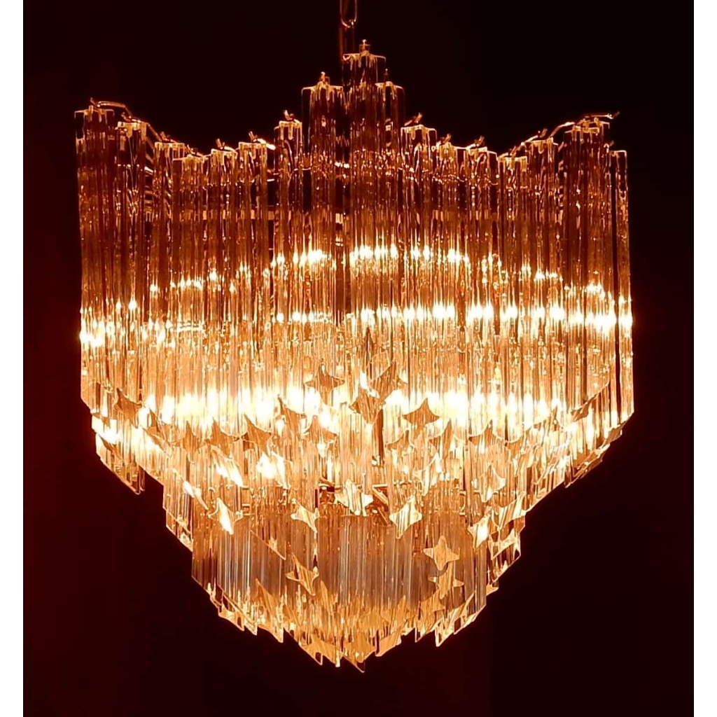 1970′ Lustre Venini 148 Cristaux | Biron 1970' Lustre Venini 148 Cristaux