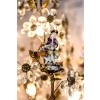Capodimonte, Lustre cage en porcelaine et pampilles de cristal, vers 1900 | Biron Capodimonte, Lustre cage en porcelaine et pampilles de cristal, vers 1900