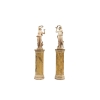 Paire de nymphes sculptées en terre cuite, 1880-1905 | Biron ||||||||||