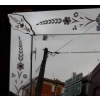 1950′ Miroir Venise A Fleurs 139 X 79 cm | Biron 1950' Miroir Venise A Fleurs 139 X 79 cm
