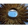 1970′ Miroir Soleil Résine Dorée | Biron 1970' Miroir Soleil Résine Dorée