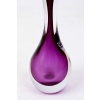 Val-Saint-Lambert, Lampe en cristal transparent et violet, années 1960