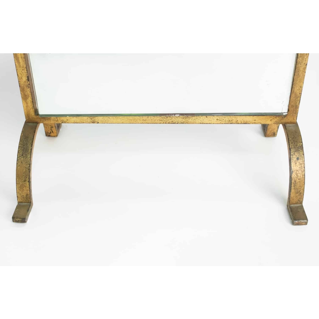 Miroir En Fer Forgé Doré, Néoclassique Des Années 1960, Mid Century Art | Biron Miroir En Fer Forgé Doré, Néoclassique Des Années 1960, Mid Century Art