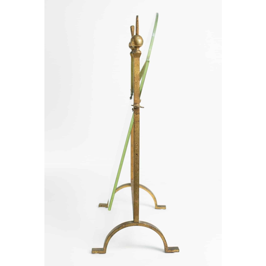 Miroir En Fer Forgé Doré, Néoclassique Des Années 1960, Mid Century Art | Biron Miroir En Fer Forgé Doré, Néoclassique Des Années 1960, Mid Century Art