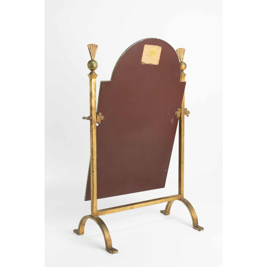 Miroir En Fer Forgé Doré, Néoclassique Des Années 1960, Mid Century Art | Biron Miroir En Fer Forgé Doré, Néoclassique Des Années 1960, Mid Century Art