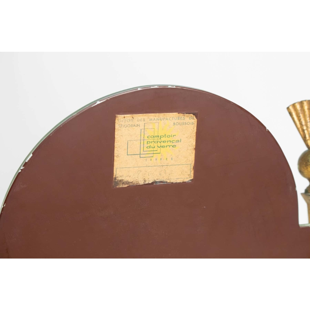 Miroir En Fer Forgé Doré, Néoclassique Des Années 1960, Mid Century Art | Biron Miroir En Fer Forgé Doré, Néoclassique Des Années 1960, Mid Century Art