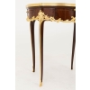 Table bouillotte de style Louis XV en bois de violette, fin XIXe siècle
