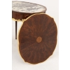 Table bouillotte de style Louis XV en bois de violette, fin XIXe siècle