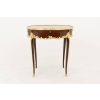 Table bouillotte de style Louis XV en bois de violette, fin XIXe siècle